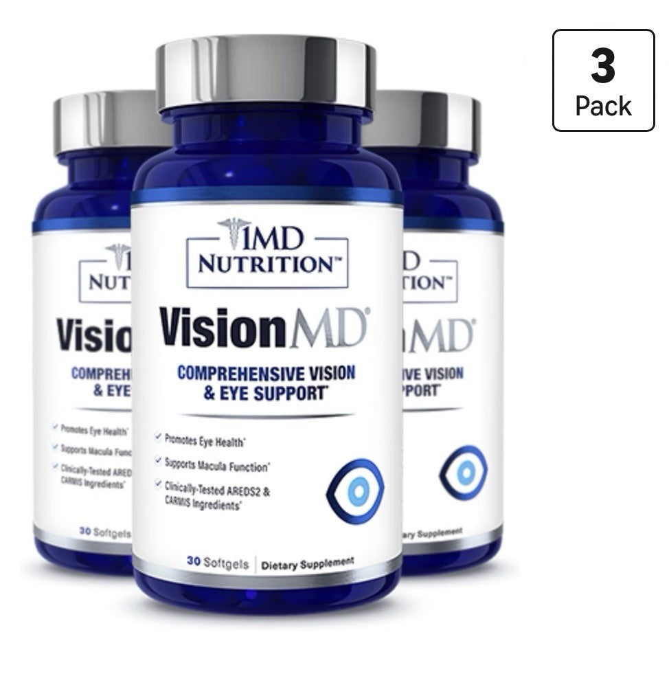 3Pack 1MD Nutrition VisionMD Comprehensive Vision & Eye Support Macular Function