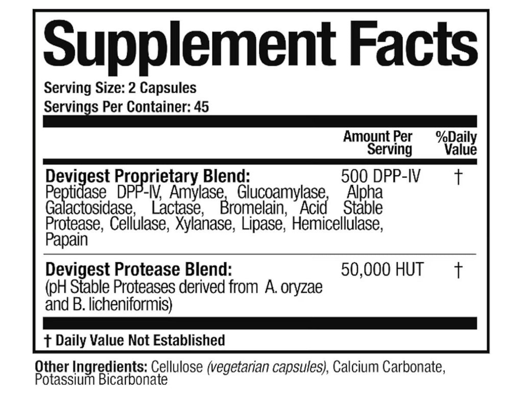 Arthur Andrew Medical Devigest ADS Advanced Digestive Gas Bloating Support 90cap