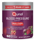 Qunol Blood Pressure Support Beet with CoQ10 Heart Circulation Health 60 Chews