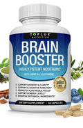 Toplux Brain Booster Highly Potent Nootropic Memory Clarity Cognitive 60 Capsule