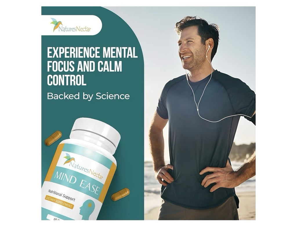 Nature's Nectar Mind Ease Migraine Prevention Feverfew Nutritional Support 2Pack
