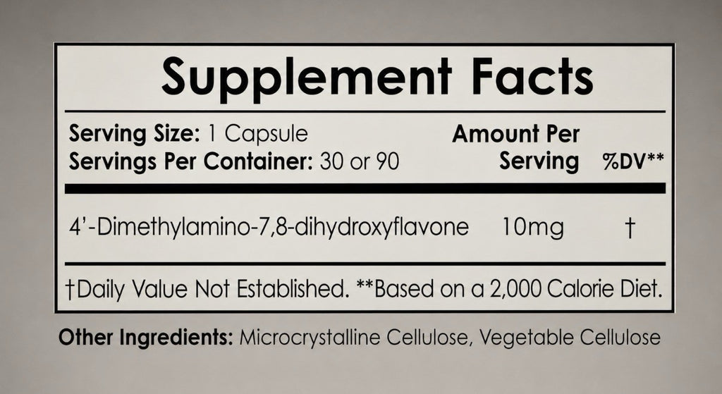 Nootropics Depot 4'-DMA-7,8-DHF 10mg Dietary Supplement 90 Capsules