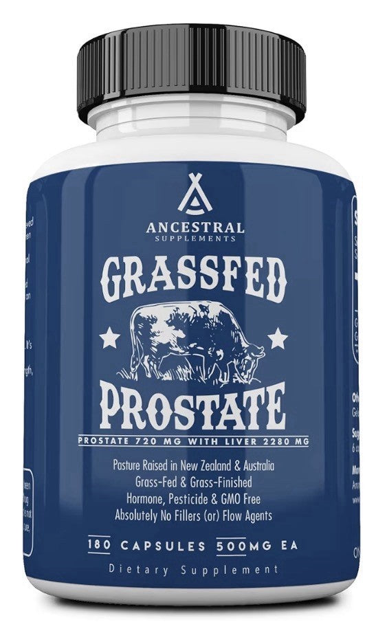 Ancestral Supplements Prostate Grass Fed Beef Supplements For Men 180 Capsules