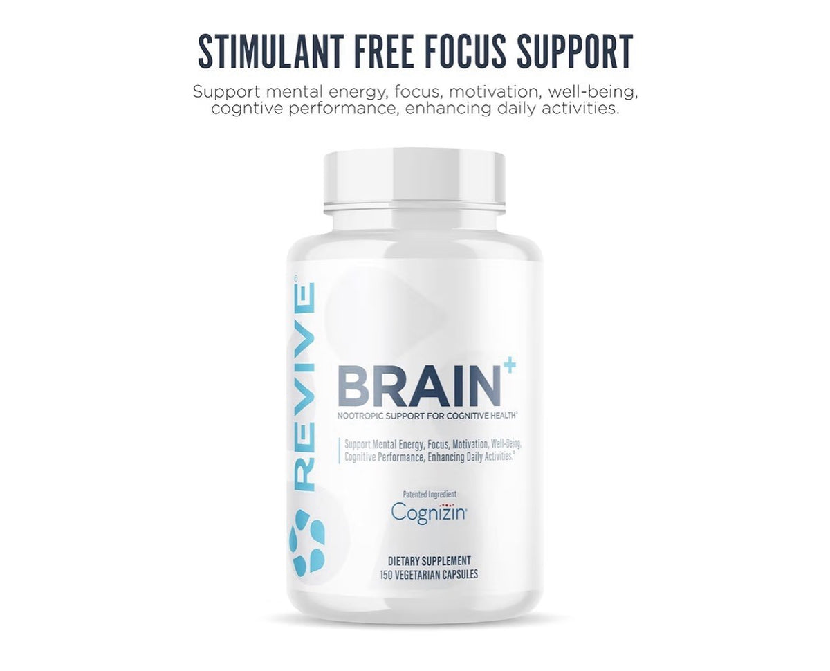 Revive Brain Supplement Nootropic Memory Focus Support Cognitive Health 150 Caps