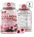 Neviss Collagen Peptides Type I,II,III,V,X Hair Skin Nails Vitamin 2Pack Gummies