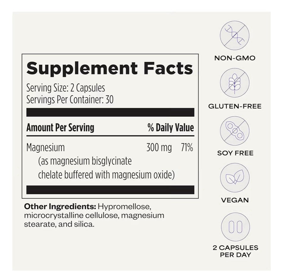 Suppgrade Labs Magnesium 101 by Dave Asprey Daily Support Sleep Metabolism 60Cap