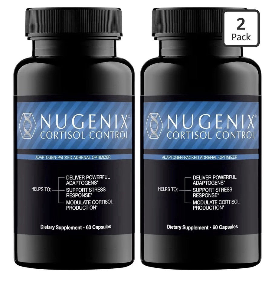 Nugenix Cortisol Control Adaptogen- Packed Adrenal Optimizer For Men 2 Pack