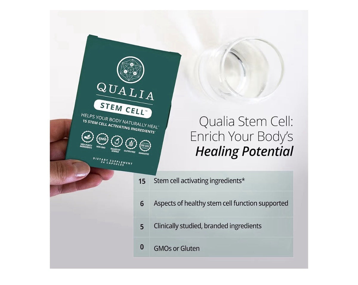 Qualia Stem Cell Helps Your Body Naturally Heal Dietary Supplement 24 Capsules
