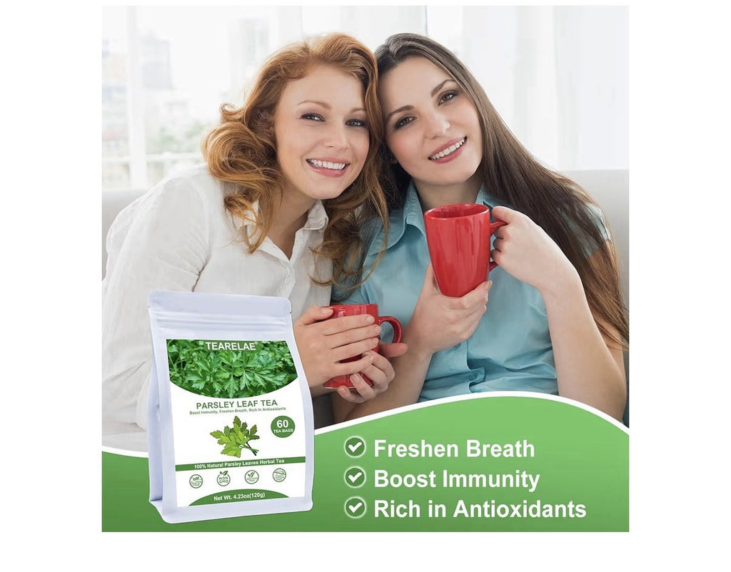 TEARELAE Parsley Leaf Tea Herbal Natural Pure Boost Immunity Fresh Breath 60Tbag