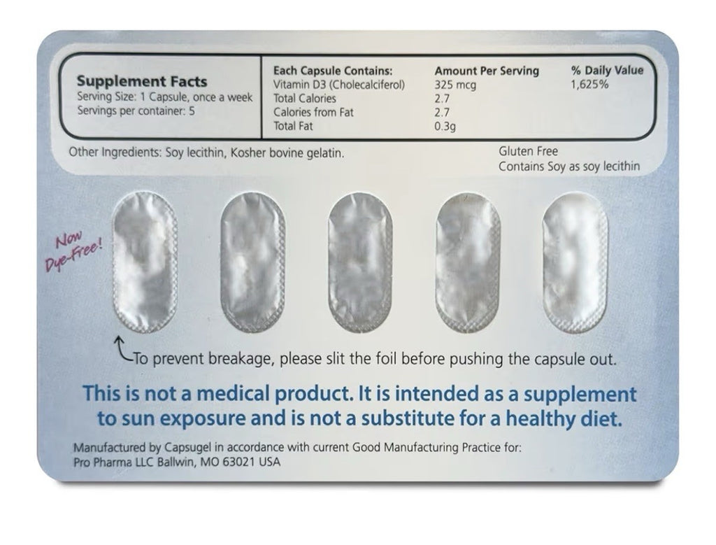 Maximum D3 Vitamin D3 13,000 IU 5 Weeks Supply 5 Capsules