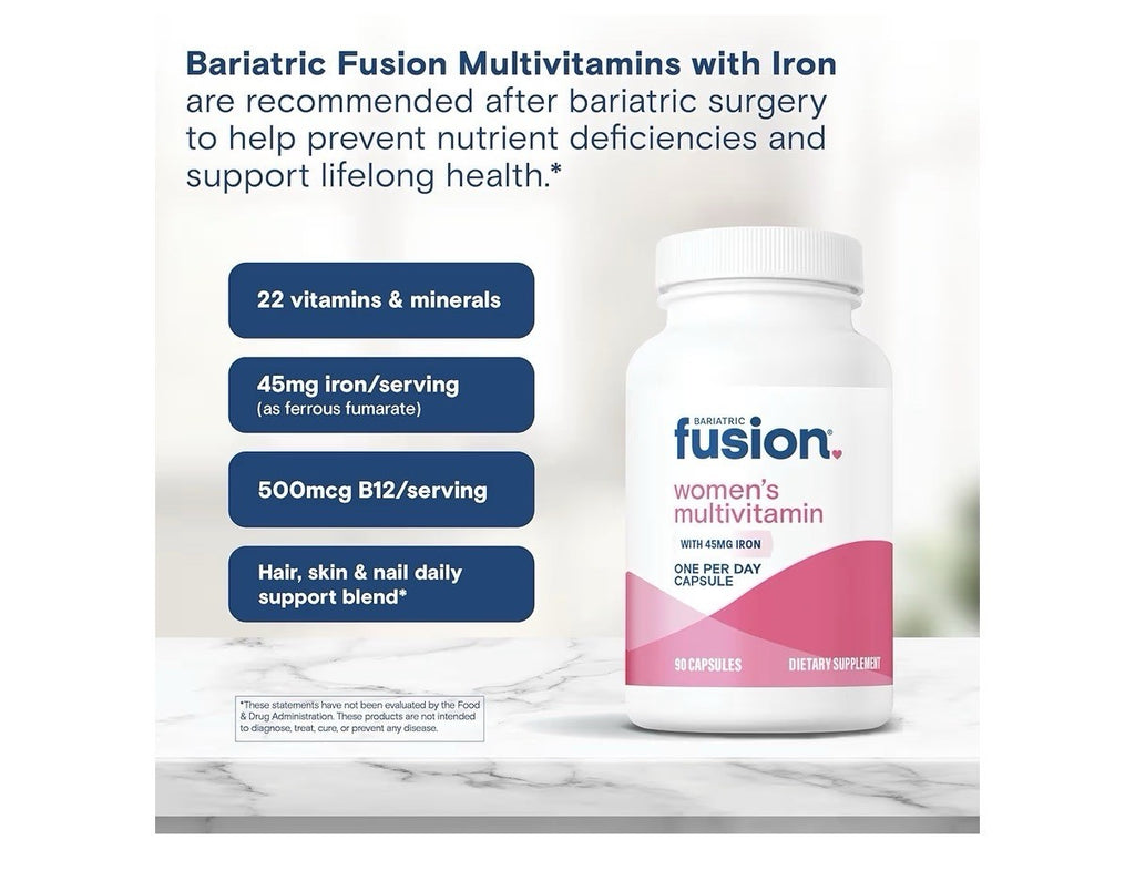 Bariatric Fusion Women’s Multivitamin One Per Day  with Iron 90 Capsules