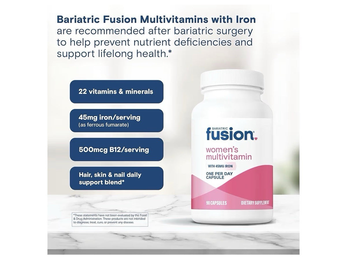 Bariatric Fusion Women’s Multivitamin One Per Day  with Iron 90 Capsules
