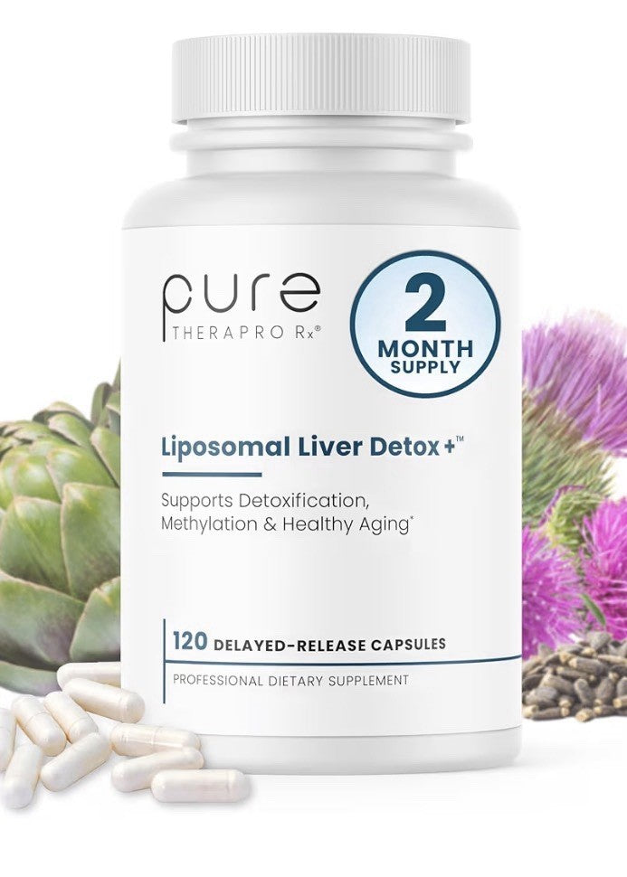 Pure Therapro Rx Liposomal Liver Detox + Cleansing 120 Acid-Resistant Capsules