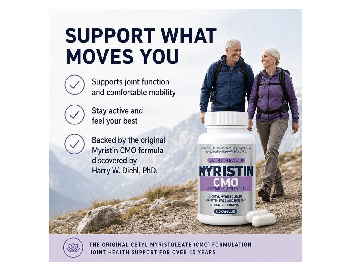 Myristin CMO Cetyl Myristoleate Joint Health 120 Capsules Dietary Supplement