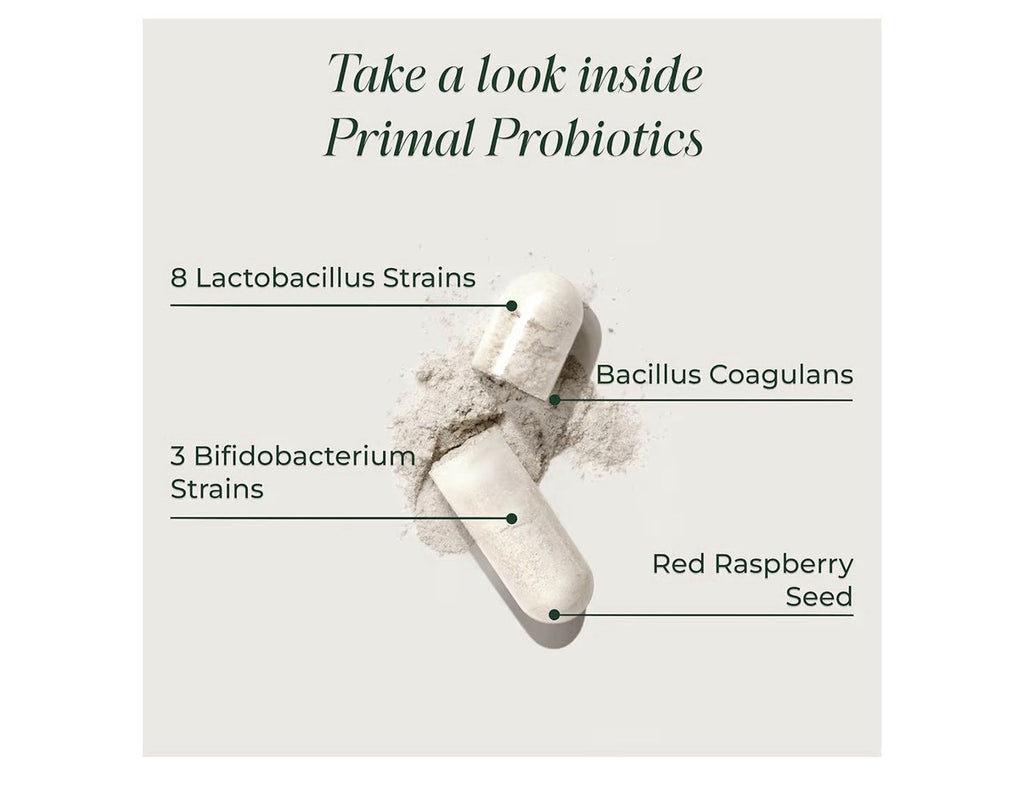 Primal Harvest Primal Probiotics Prebiotics Women Men Daily Supplement 30capsule