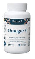 Pattern Wellness Omega 3 Pure Fish Oil Heart Brain Joint Support EPA + DHA 60cap