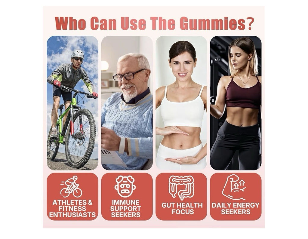 Nextdia L-Glutamine 1200mg Gummies Leaky Gut Immune Digestive Support 60 Gummies