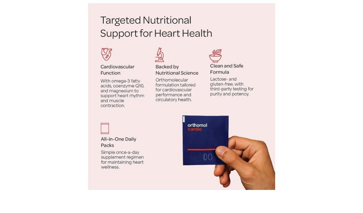 Orthomol Cardio Heart Normal Function Of The Heart Circulation Vascular Support