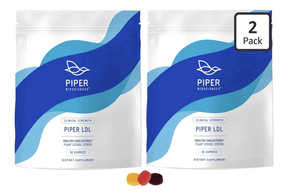 Piper Biosciences Plant Sterols Healthy Cholesterol Gummy Supplement 2 Packs