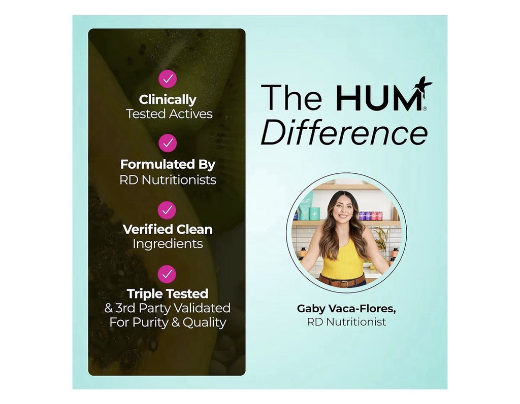 HUM Skin Squad Pre + Probiotics for Women and Men Skin Care Supplement 60calsule