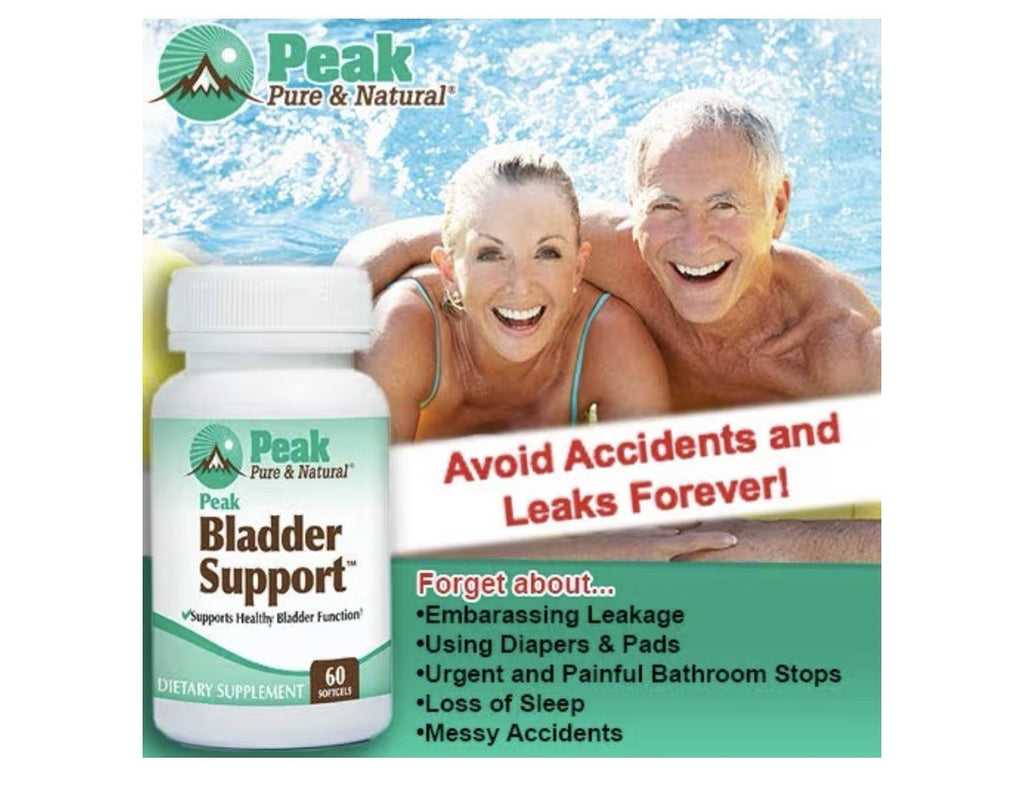 Peak Pure & Natural Bladder Support for Overactive And Bladder Control 60Softgel