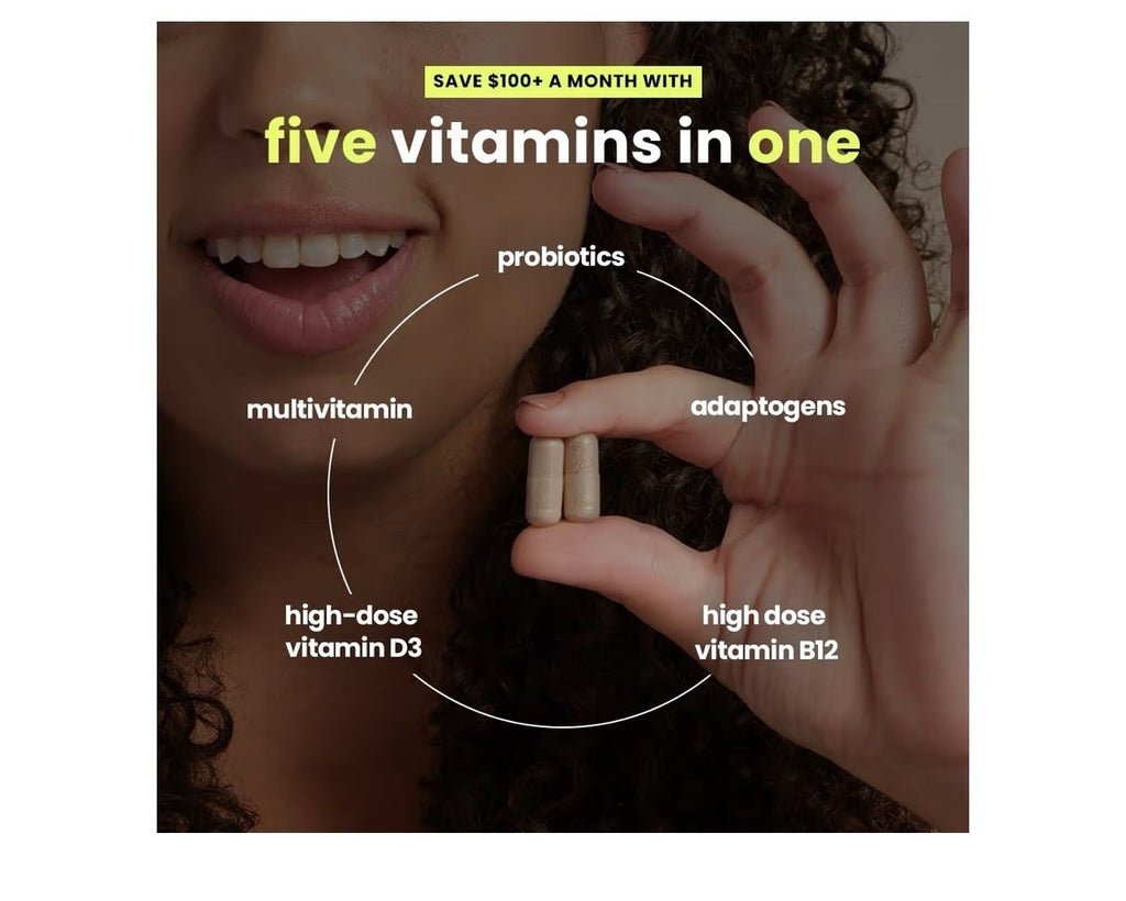 Mela Daily Essentials Multivitamin for Melanated Women Probiotics 60 Capsules