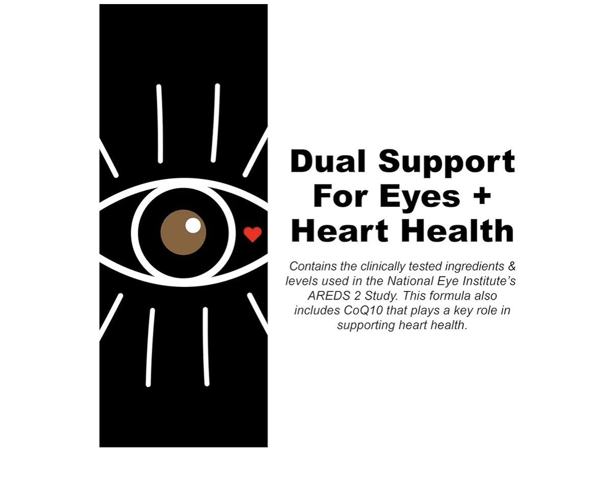 Generic4ME AREDS 2 + CoQ10 for Heart Health Eye Health Support 100 Softgels