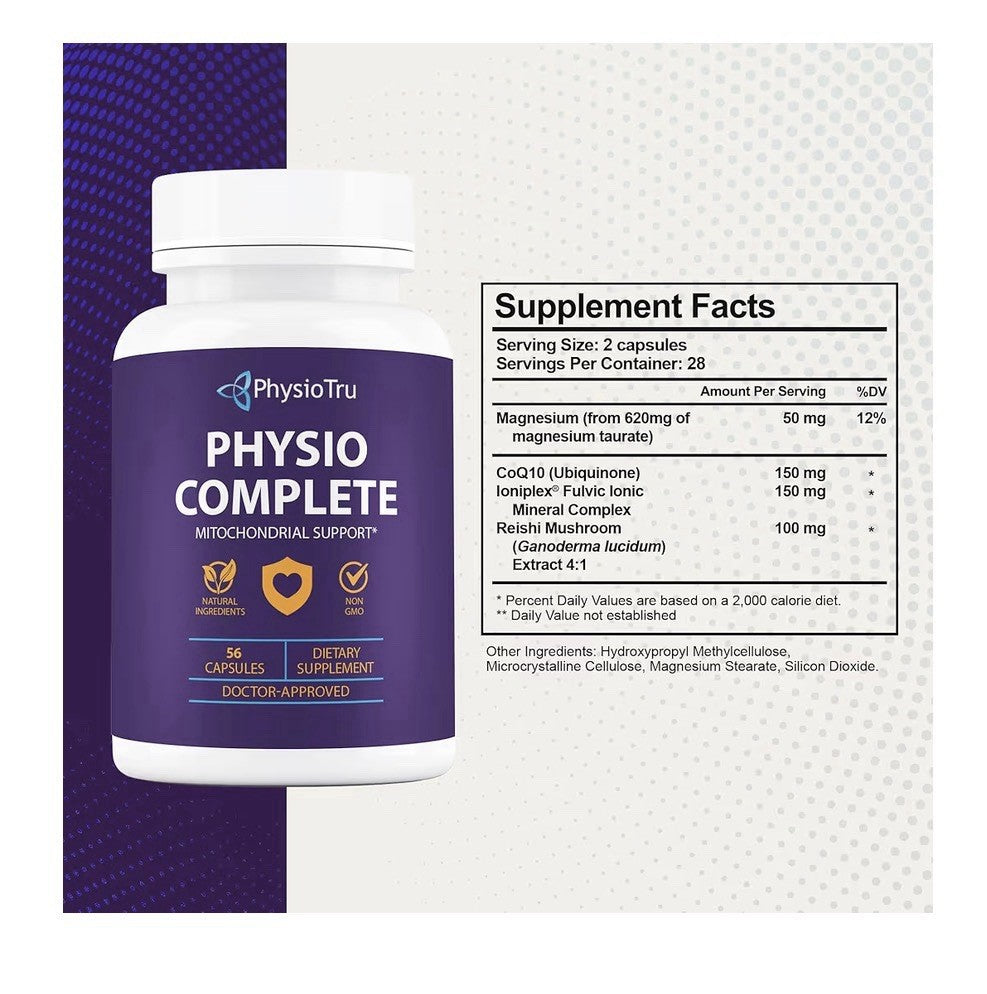 3Pack PhysioTru Physio Complete Mitochondrial Support Antioxidant Energy Support