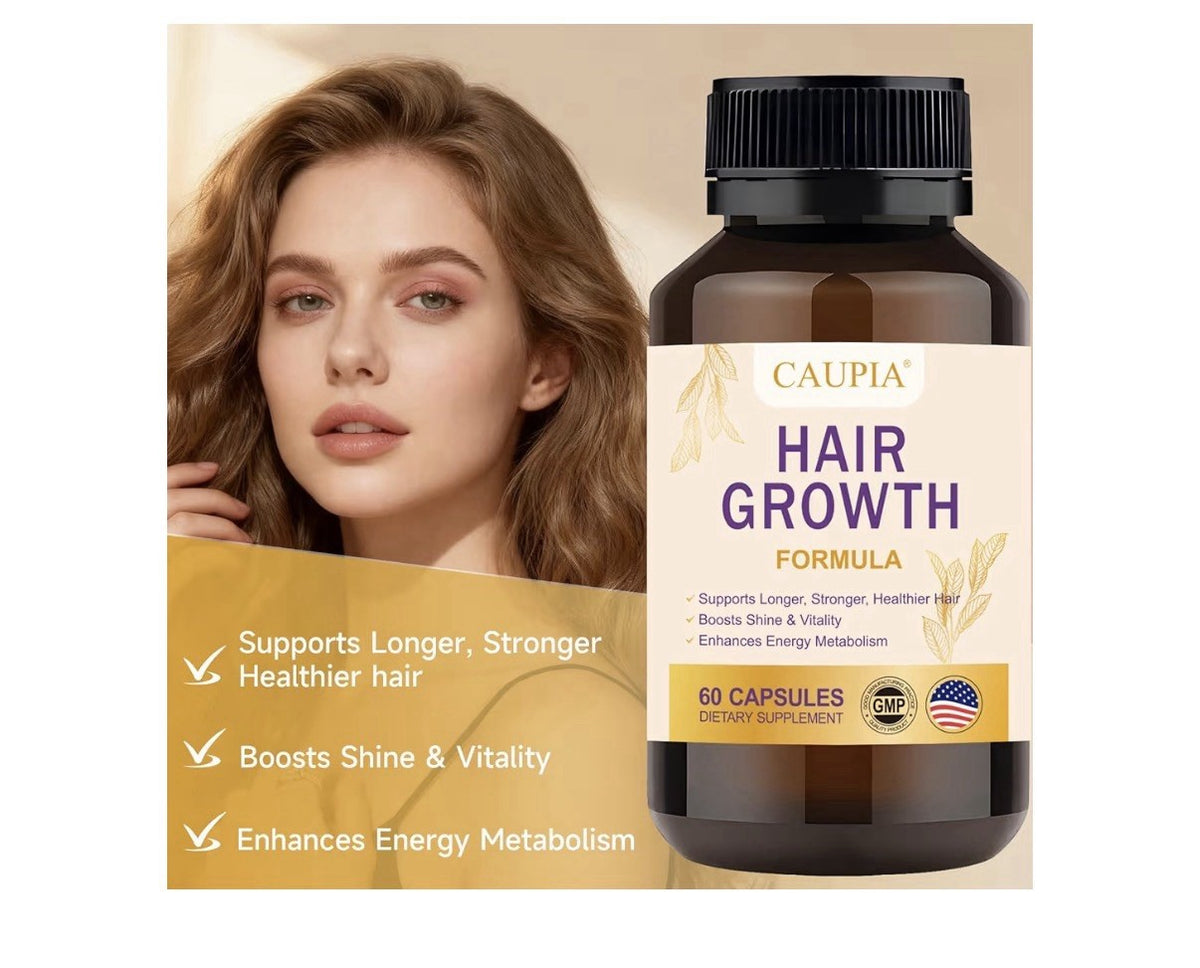 CAUPIA Hair Growth Formula Stronger Longer Healthier Hair Energy Metabolism 60ca