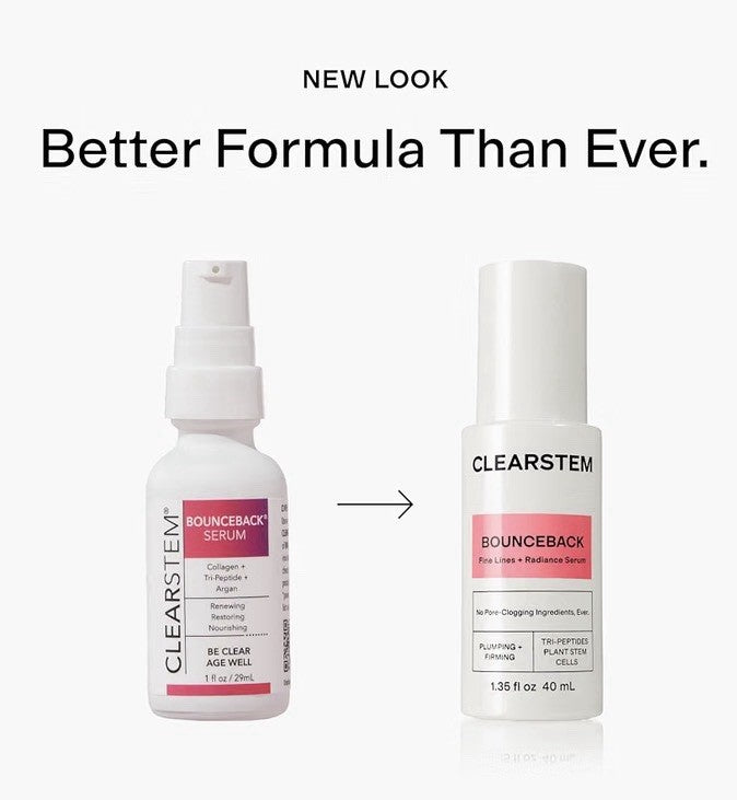 CLEARSTEM BOUNCEBACK Fine Lines Radiant Serum Plumping Forming Facial Serum 40ml