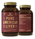 HEART & SOIL Pure American Liver Supplement Grass Fed Finished Beef Liver 180cap