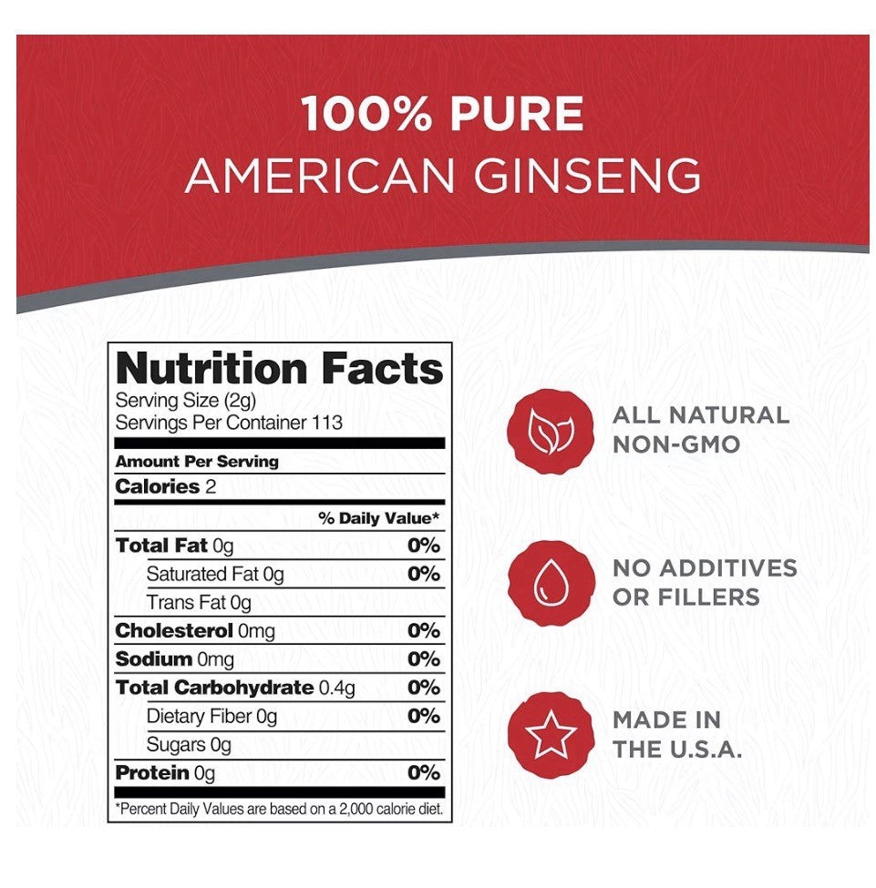 2 Pack Dairyland Fresh American Ginseng Roots Herbal Wisconsin Ginseng