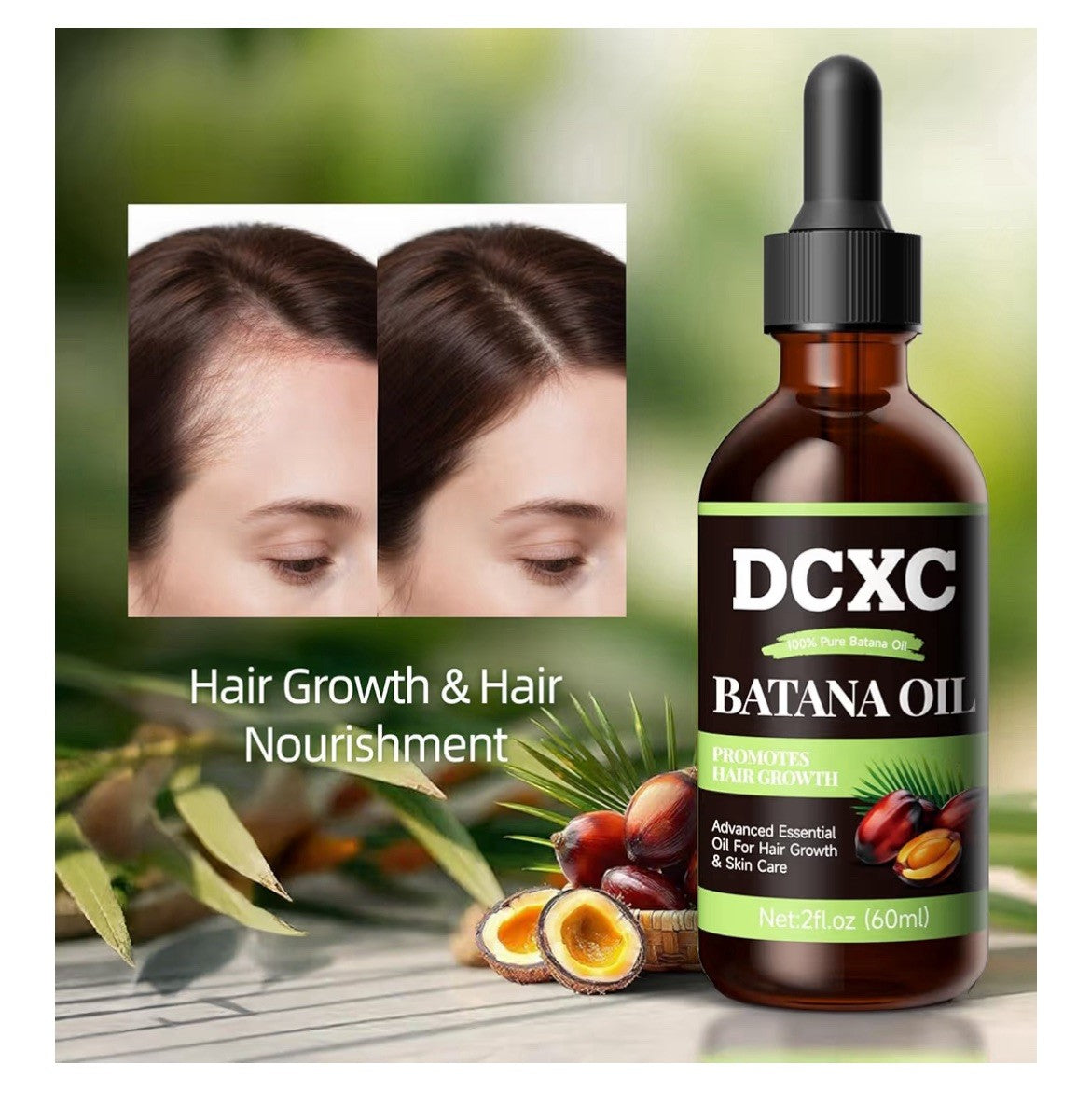 DCXC 100% Pure & Natural Batana Oil for Hair Growth Strengthens Hair 60ml