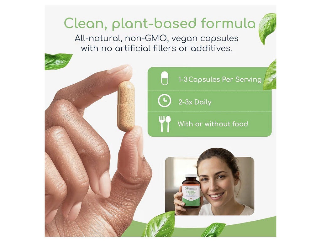 Return Healthy Herbal Biotic Immune Support Microbial Levels Support 120 Capsule