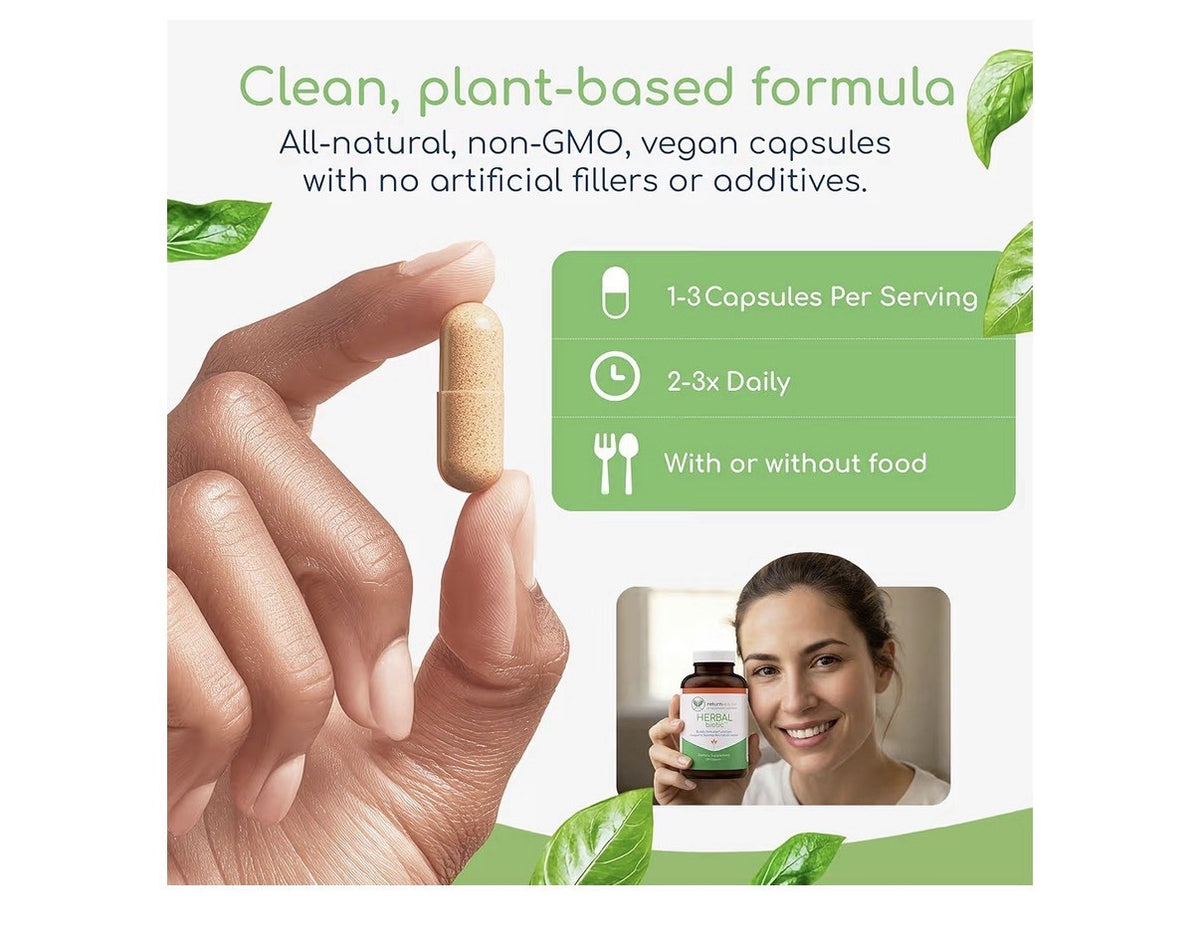 Return Healthy Herbal Biotic Immune Support Microbial Levels Support 120 Capsule