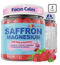 2 Pack Neviss Saffron Magnesium Glycinate For Kids 4+ Focus Calm Happy Mood