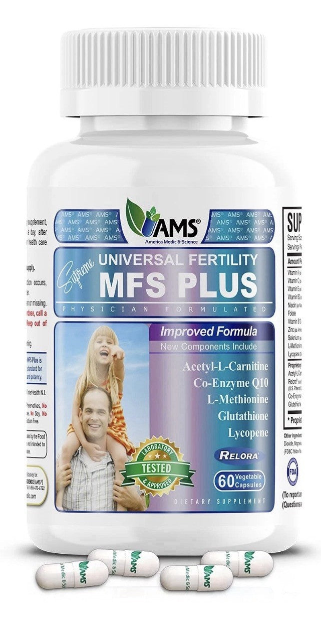 America Medic & Science MFS Plus Fertility Supplement for Men Sperm Booster 60ca