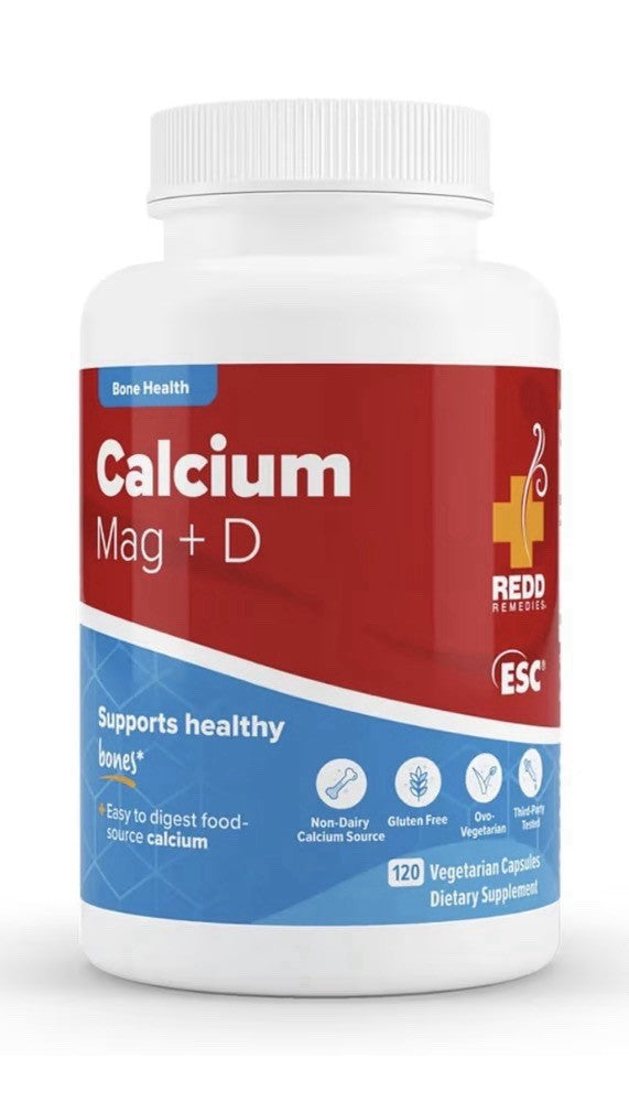 Redd Remedies Calcium Mag + D Vitamin D3 and Calcium Strong Bone Support 120Caps