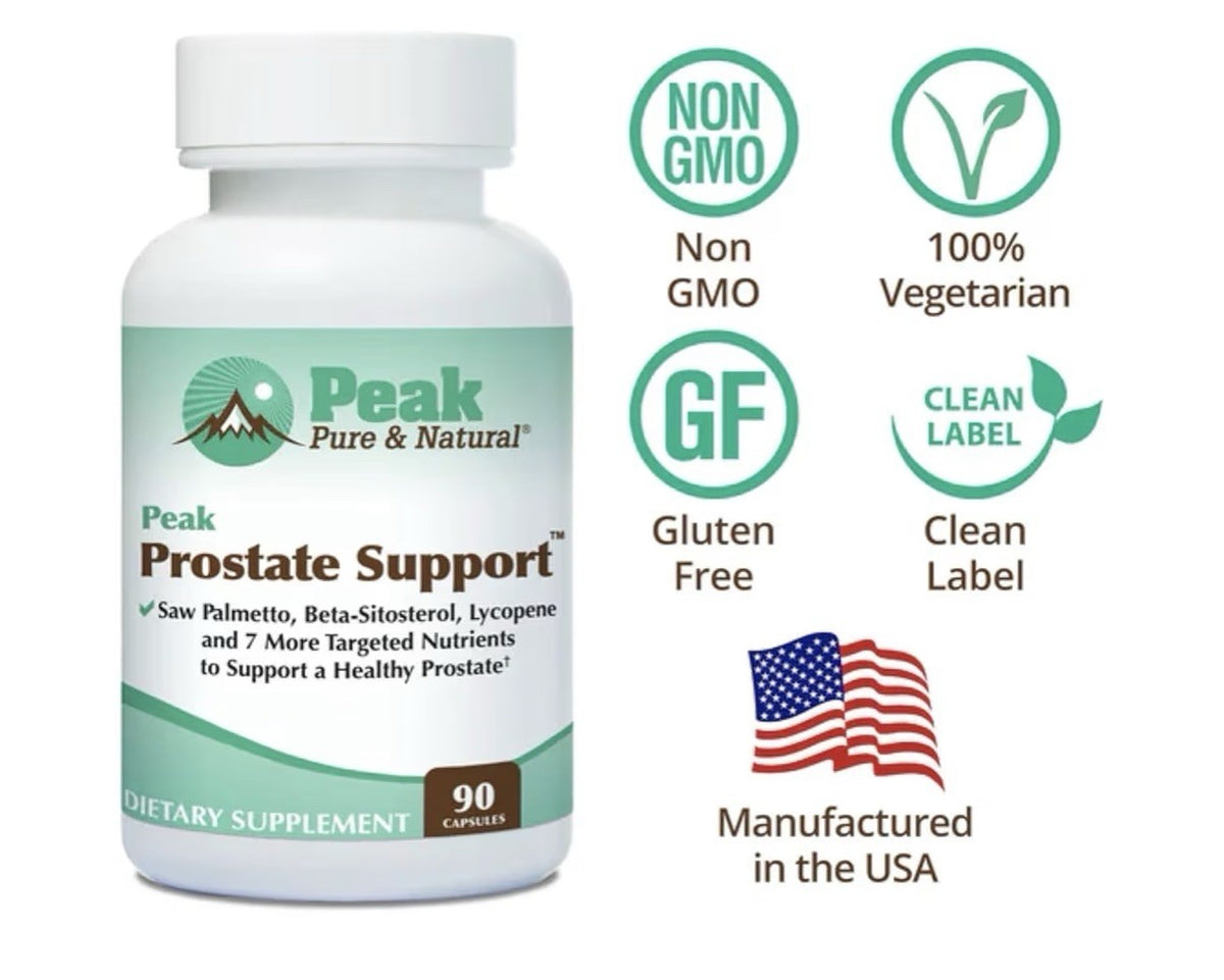 Peak Pure & Natural Peak Prostate Support Natural Supplement for Men 90 Capsules