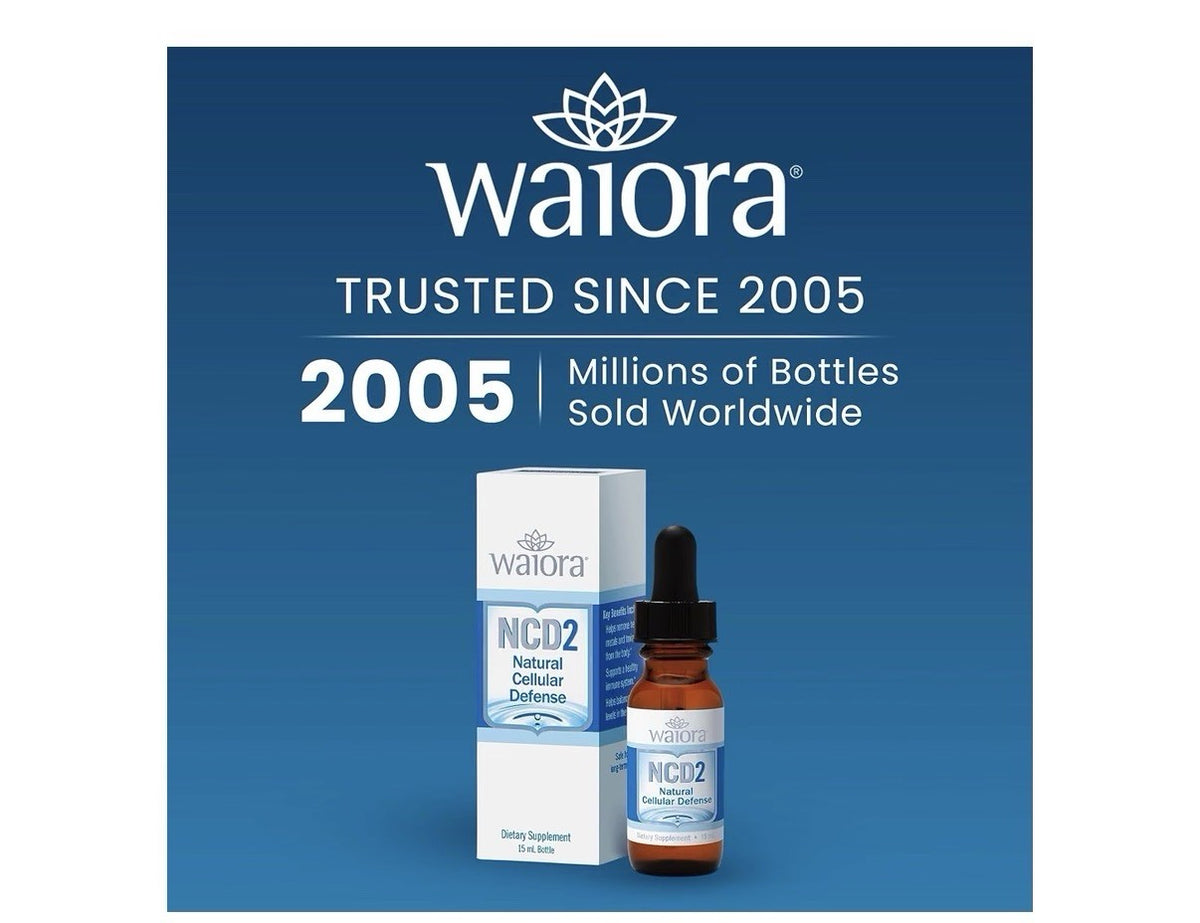 2Pack Waiora NCD2 Natural Cellular Defense Liquid Drops Mineral Cellular Support