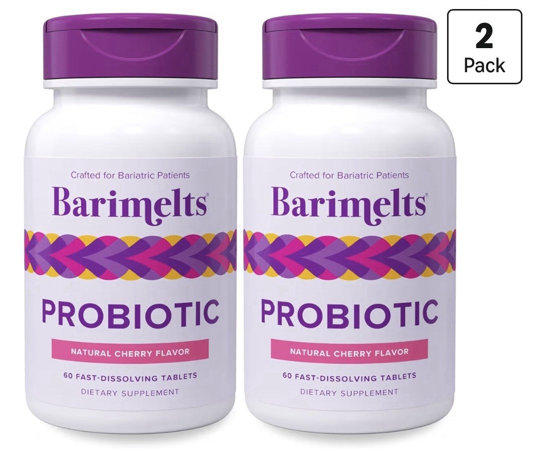 2 Pack Barimelts Probiotic For Women 5 Billion CFU  Natural Cherry Flavor 60Tabs