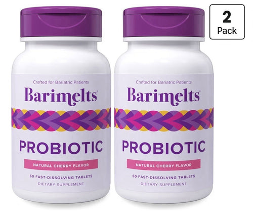 2 Pack Barimelts Probiotic For Women 5 Billion CFU  Natural Cherry Flavor 60Tabs