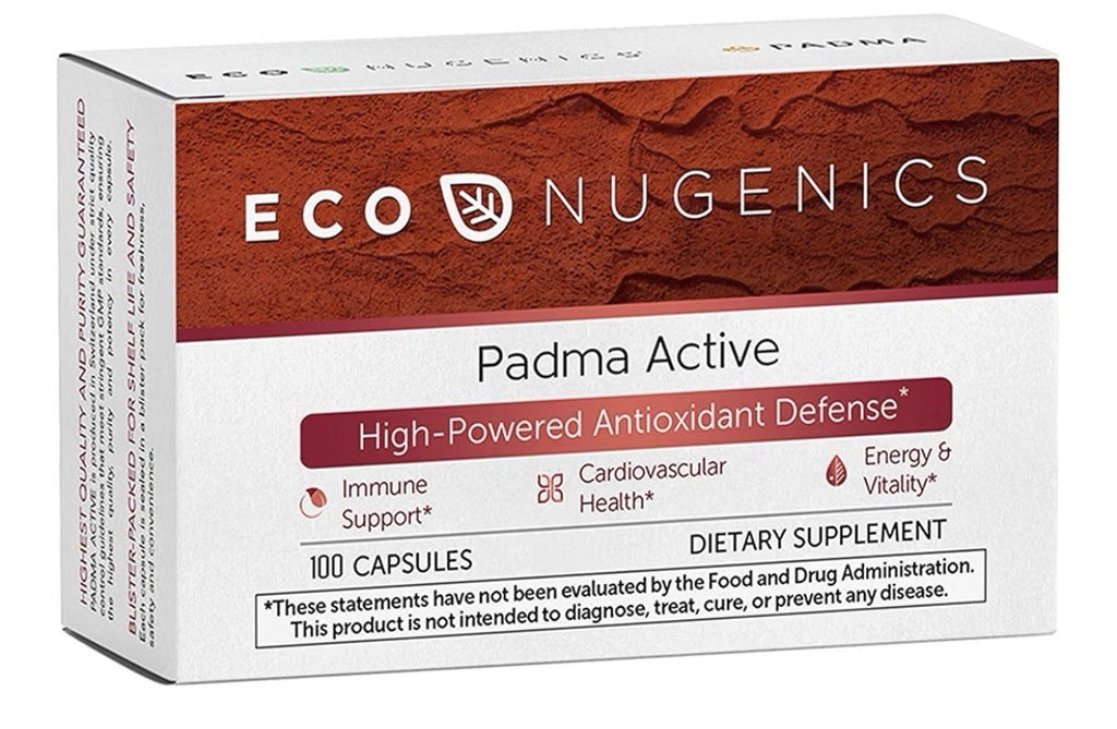 EcoNugenics Padma Active Antioxidant Immune Cardiovascular Energy Vitality 100c