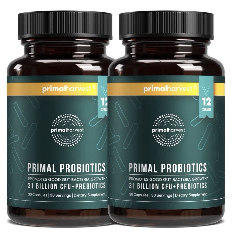 Primal Harvest Primal Probiotics Prebiotics Women Men Daily Supplement 2 Packs