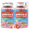 Nextdia Omega 3 EPA + DHA Gummies for Kids 4+ with Multivitamin 2 Pack