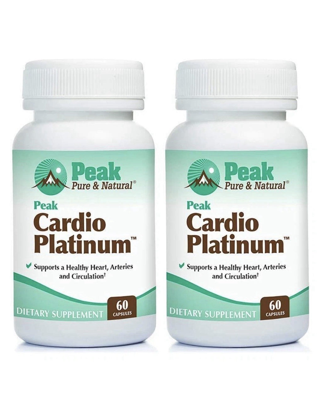 Peak Pure & Natural Peak Cardio Platinum Healthy Heart Arteries Circulation 2Pck