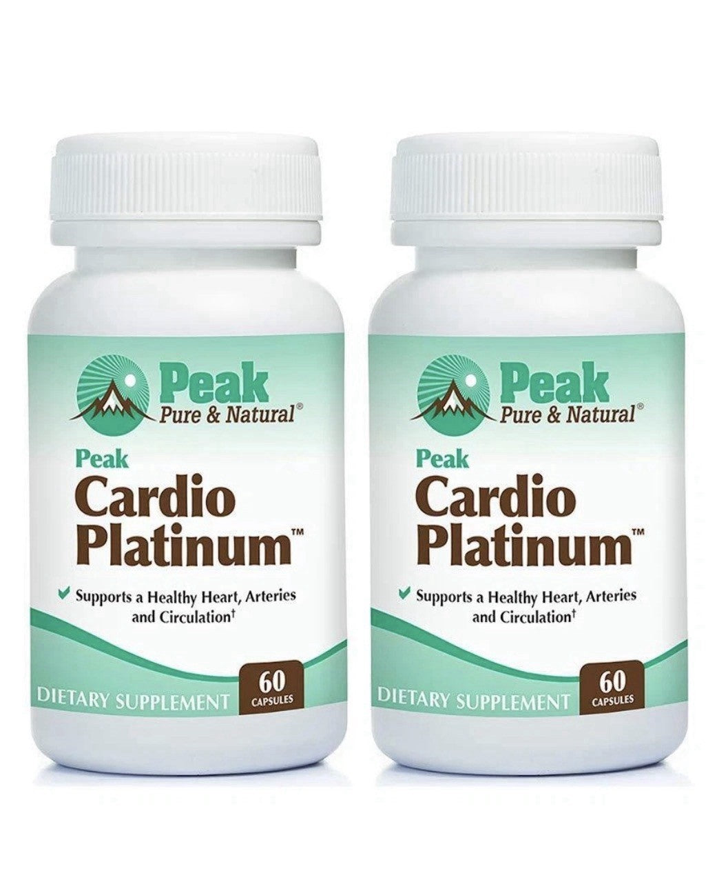 Peak Pure & Natural Peak Cardio Platinum Healthy Heart Arteries Circulation 2Pck
