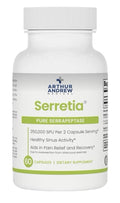 Arthur Andrew Medical Serretia Serrapeptase Pure Formula Sinus Support 60Capsule