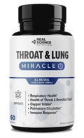 Real Science Throat & Lung Miracle Detox Clear Mucus Sore Throat Immune Response