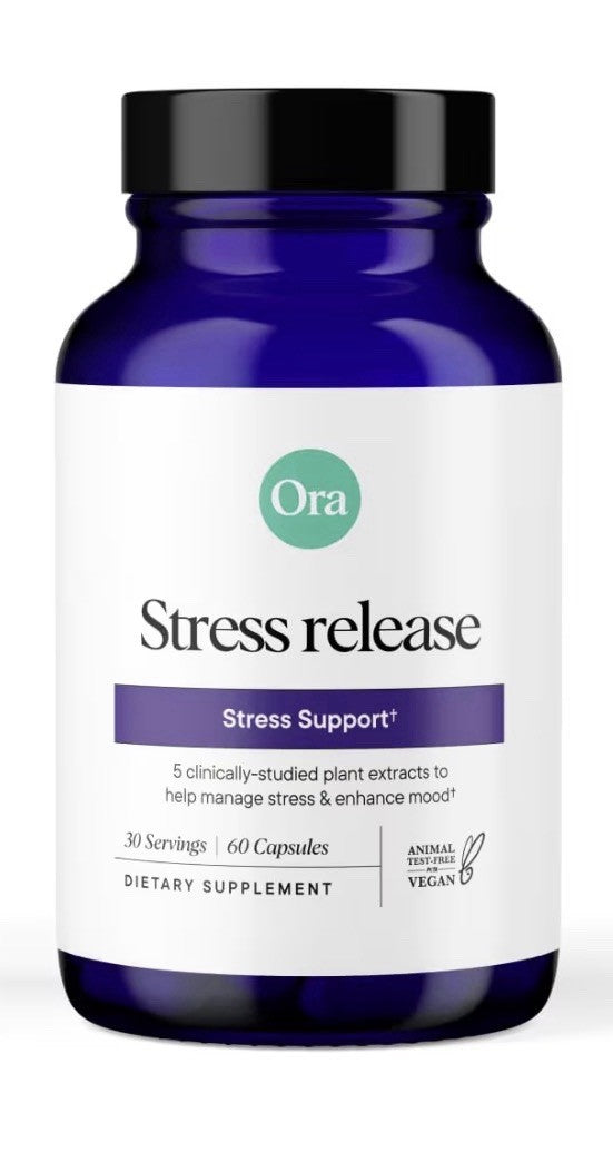 Ora Stress Release stress Support Mood Mental Focus Feel Calm Relaxed 60capsules